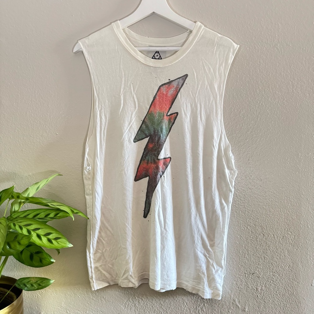 ⚡️🌈 Rare Unif Lightning Bolt Muscle Tee! 🌈⚡️
